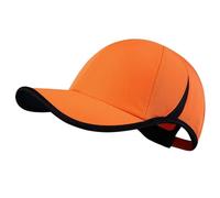 GADIEMKENSD Performance Running Cap Dry Fit Golf Hat for Mens Womens Cooling Breathable Air Mesh Unstructured Plain Tennis Hat UPF 50+ for Hiking Workout Gym Camping Outdoor Fluorescent Orange