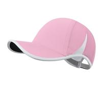GADIEMKENSD Performance Running Hat for Men Women Stretchy Dri Fit Baseball Cap with Breathable Vented Mesh Cooling Golf Dad Hat for Hiking Tennis Workout Gym Outdoor Sports, Pink