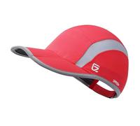 GADIEMKENSD Quick Dry Sports Hat Folding Series Lightweight Breathable Soft Outdoor Run Cap (Reflective, Christmas Red)