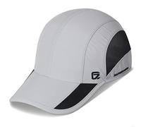 GADIEMKENSD Quick Dry Sports Hat Lightweight Breathable Soft Outdoor Run Cap Light Gray