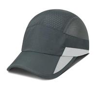 GADIEMKENSD Running Hat, Mens Outdoor Hat Unstructured Baseball Cap UPF 50 UV SPF Exercise Run Caps Reflective Breathable Light Sun Hats Quick Dry Summer Sports Hat Cap for Men Woman Deep Grey