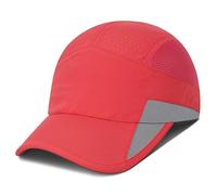 GADIEMKENSD Running Hat, Mens Outdoor Hat Unstructured Baseball Cap UPF 50 UV SPF Exercise Run Caps Reflective Breathable Light Sun Hats Quick Dry Summer Sports Hat Cap Men Woman Under 10 Red
