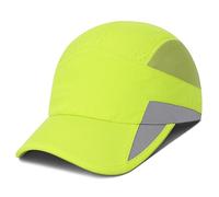 GADIEMKENSD Running Hat, Mens Outdoor Hat Unstructured Baseball Cap UPF 50 UV SPF Exercise Run Caps Reflective Breathable Light Sun Hats Quick Dry Summer Sports Hat Cap Men Woman Under 10 Bright Green