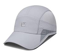 GADIEMKENSD Running Mens Outdoor Hat Unstructured Baseball Cap UPF 50 UV SPF Exercise Run Caps Reflective Breathable Light Sun Hats Quick Dry Mesh Summer Sports Hat Cap Men Woman Light Grey