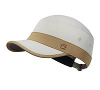 GADIEMKENSD Stretch Army Cap Sport Military Style Sun Hat for Men Women Tripper Cap Summer Cooling Travel Hiking Tactical Cadet Hat Dad Hats Breathable Flat Top Short Bill Corps Hat Cream/Khaki
