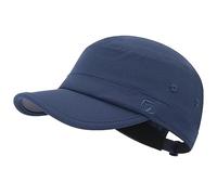 GADIEMKENSD Stretch Army Cap Sport Military Style Sun Hat for Men Women Tripper Cap Summer Cooling Travel Hiking Tactical Cadet Hat Dad Hats Breathable Flat Top Short Bill Corps Hat Dark Blue