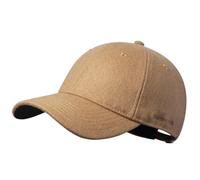 GADIEMKENSD Winter Baseball Caps Wool Dad Hat Warm Trucker Hats Work Cap Workout Thick for Mens Womens Clothing Sport Novelty The Dem En Apparel Fabric Men Woolen Unstructured, Khaki M