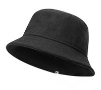 GADIEMKENSD Winter Bucket Hat - Premium Wool, Packable, Plain Colors, Warm Soft Felt Wool Bucket Hats for Women Men Unisex Casual Outdoor Hiking Fisherman Cap Black L
