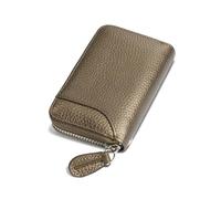 GADIEMKENSD Women Credit Card Holder Small RFID Wallet Zipper for Travel Leather Accordion Wallets Inserts Case Photo Business Cards Organizer Cute Compact Credit Card Slot Cash Slots Bronze