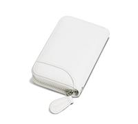 GADIEMKENSD Women Credit Card Holders Small RFID Wallet Zipper for Travel Leather Accordion Wallets Inserts Case Business Cards Organizer ID Compact Credit Card Slots Cash Slots White