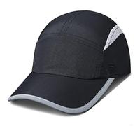GADIEMKENSD Womens Hats Baseball Cap UPF 50+ Sun Quick Dry Lightweight Breathable Reflective Trucker Hat Outdoor Hiking Fishing Run Golf Sports A Dad Mesh Hats Running Hat Ponytail for Women Black XL