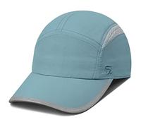GADIEMKENSD Womens Quick Dry Running Hat Reflective Outdoor Caps Breathable Mesh Fast Dri Fit Summer Sun Cap SPF Lightweight Ponytail Hats for Hiking Golf Tennis Fitness Workout Sky Blue M/L