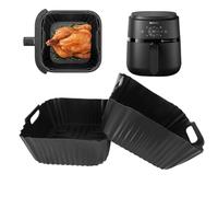 GADITIEK 2 Piezas Molde de Silicona para Philips Airfryer Serie 2000 4,1L,NA229/00, Accesorios Reutilizables Philips Freidora de Aire Insertos de Silicona para Philips 4,1L HD9252 HD9200 HD9255
