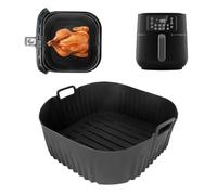 GADITIEK Molde de Silicona para Philips Airfryer Serie 5000 XXL WiFi 7,2L HD9285/90, Accesorios Reutilizables Philips Freidora de Aire Insertos de Silicona para Philips 7.2L HD9285/90