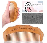 GADITIEK Peine de partos, Peine De Madera, Peine De Madera, Regalos Para Embarazadas, Para Aliviar La Ansiedad, Alivio Natural Del Dolor, Alivio Del Estrés Para Embarazadas (Marrón:peine para partos)