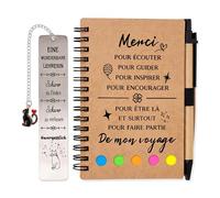 GADITIEK Regalo de agradecimiento para profesores, regalos de fin de curso, cuaderno, marcapáginas, regalo de jubilación, regalo de Navidad para profesores