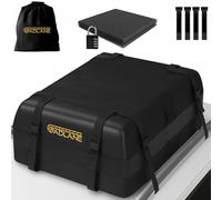 GADLANE Bolsa de Techo para Coche - 425L Cofre de Techo Impermeable para Coches con o sin Portaequipajes, Alfombrilla Antideslizante, 4 Correas Resistentes, Cerradura de Combinación (Negro)