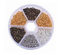 Gadpiparty 1 Juego Ganchos De Ojo De Tornillo Para Manualidades Para Fabricación De Joyas Accesorios Para Collares Y Pulseras Resistente Y Antioxidante 600 Piezas