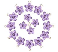 Gadpiparty 1 Juego Joyería Colgante Sakura Encantos De Llave Dijes Para Pulseras Hechizas Encantos De Pasatiempo Para Hacer Joyas Encantos De Moda Aleación Púrpura 50 Piezas