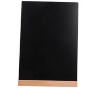 Gadpiparty 1 juego Pizarra de Mesa Pequeña Reutilizable con Soporte Tablero Decorativo Multiusos para Eventos Bodas y Menús Pizarra Efecto Madera de Limpiar y Usar