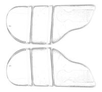 Gadpiparty 1 par de almohadillas de nariz de plástico duro en forma de herradura para marcos ópticos planos, almohadillas de nariz de inserción suave exquisitamente elaboradas con diseño