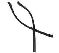 Gadpiparty 1 par de lentes de repuesto para anteojos, patas de patillas negras de dientes planos, piezas de marco para gafas de sol y reparación de gafas