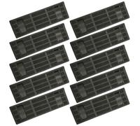 Gadpiparty 10 Almohadillas para Correas de Hombro Negras de PVC, Cojines Gruesos para Mochilas y Bolsos, Accesorios para Bandolera Que Reducen la Presión y Aumentan la Comodidad en Viajes