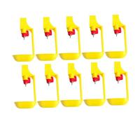 Gadpiparty 10 Bebederos Automáticos de Bola Cuadrados para Pollos Plástico Resistente Color Aleatorio Bebedero Colgante Práctico para Avícolas y Uso Doméstico Color