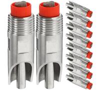 Gadpiparty 10 Bebederos Automáticos para Cerdos de Acero Inoxidable Tapa Abs, Sistema Antisalpicaduras y Función de Prevención de Fugas para Uso en Granjas