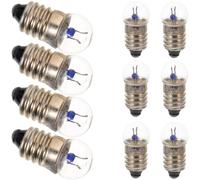 Gadpiparty 10 bombillas de base de tornillo en miniatura para experimentos de física, pequeñas lámparas eléctricas de cuentas para estudiantes y bombillas de uso educativo para reparaciones de