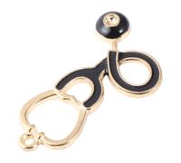 Gadpiparty 10 Colgantes Colgantes Dije de Estetoscopio de Aleación Negra Accesorios para Hacer Joyas DIY Collares y Pulseras Set de 10 Piezas para Manualidades y Bricolaje