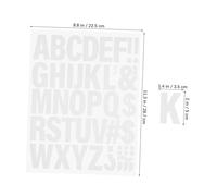 Gadpiparty 10 Hojas Letras Termoadhesivas Blancas Vinilo para Tela Camisetas Pequeñas Resistentes para Planchar Decoraciones Múltiples Combinaciones