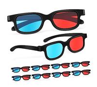 Gadpiparty 10 Piezas 3D Película Gafas 3 Dimensiones Gafas 3D Gafas para Ver Películas 3D Juegos Proyector Pantalla De Ordenador DVD Película Televisión En