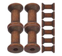 Gadpiparty 10 piezas Bobinas Vacías de Madera Vintage para Manualidades DIY Hilo y Cinta Textura Natural Diseño Rústico y Artesanal para Decoración Artística y Proyectos de Costura