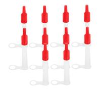 Gadpiparty 10 piezas Kit de Boquillas de Calafateo Reutilizables con Tapas para Aplicador de Sellador Tubo de Extensión de Calafateo Adecuadas para Proyectos de Industrial