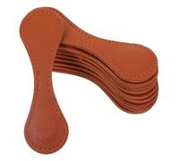 Gadpiparty 10 Piezas Marcadores Magnéticos Minimalistas de Piel Sintética Marrón 10 Unidades, Clips para Sujetar Páginas de Libros Reutilizables, Marcadores Portátiles para Lectura, Estudio y