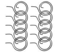 Gadpiparty 10 piezas Muelle Puerta Hierro Resistente para Cerradura Seguridad Habitación Recambio Fácil Instalación Accesorios Compatible Puertas Antirrobo