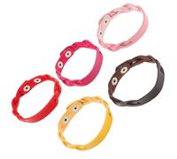 Gadpiparty 10 Piezas Pulseras de Cuero Ajustables con Botón Presión Brazaletes Trenzados Coloridos para Mujer Kit DIY Resistente y Versátil para Crear Accesorios Únicos