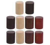 Gadpiparty 10 Piezas Tapón de Madera para Pulverizador de Perfume, Tapa de Botella Pulverizadora, Cilindro 15 Dientes, Bambú, para Frascos de Perfume y Colección de Fragancias