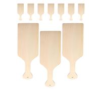 Gadpiparty 10 tablas de cortar pequeñas de madera con asa, tablas de cortar compactas y portátiles resistentes a la deformación, para cocinar y servir