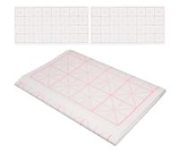 Gadpiparty 100 Hojas Papel de Arroz para Caligrafía Chino Blanco, Pulpa de Bambú, 32 Cuadrículas, Superficie Versátil para Escritura, Adecuado para Cuadernos de Caligrafía y Aprendizaje en