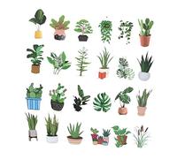 Gadpiparty 100 Piezas Pegatinas de garabatos de Plantas decoración de patineta Deja la Etiqueta del Ordenador portátil Pegatinas de Coche Decoracion Coche calcomanías de Equipaje Regalo