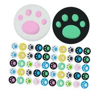 Gadpiparty 100 piezas Silicona para Joystick Diseño Gato Protectores de Botones para Agarres Cómodos y Fáciles de Instalar Accesorios de Reemplazo para Mandos Gaming