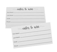 Gadpiparty 100 piezas Tarjetas para Votación y Rifas Multiuso Unidades para Eventos Corporativos y Escolares con Espacio para Inscripciones y Sorteos Justos