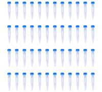 Gadpiparty 100 Tubos de Centrífuga de Plástico de 10 Ml Tapas de Sellado y Fondo Cónico para Análisis de Laboratorio y Biología Molecular