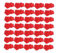 Gadpiparty 100piezas Rosas De Cinta Adornos De Ropa Rosas Decoraciones Bordadas DIY para Manualidades Accesorios De