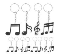 Gadpiparty 12 piezas Llaveros Música PVC con Nota Musical para Fiestas Temáticas Recuerdos para Cumpleaños y Eventos Musicales Regalos para Amantes Música