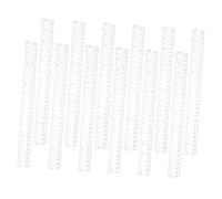 Gadpiparty 12 Piezas Regla de Escala Transparente utiles Escolares Suministros de Regreso a la Escuela