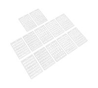 Gadpiparty 12 plantillas de plástico para letras del alfabeto con bordes lisos, plantillas ligeras y reutilizables para creación de graffiti y manualidades, pintura y dibujo