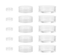 Gadpiparty 15 Piezas Soporte Acrílico Transparente para Exhibición de Anillos y Bolas Base Estable para Joyería Pelotas de Golf Béisbol y Objetos Redondos Resistente y Pulido para Colección